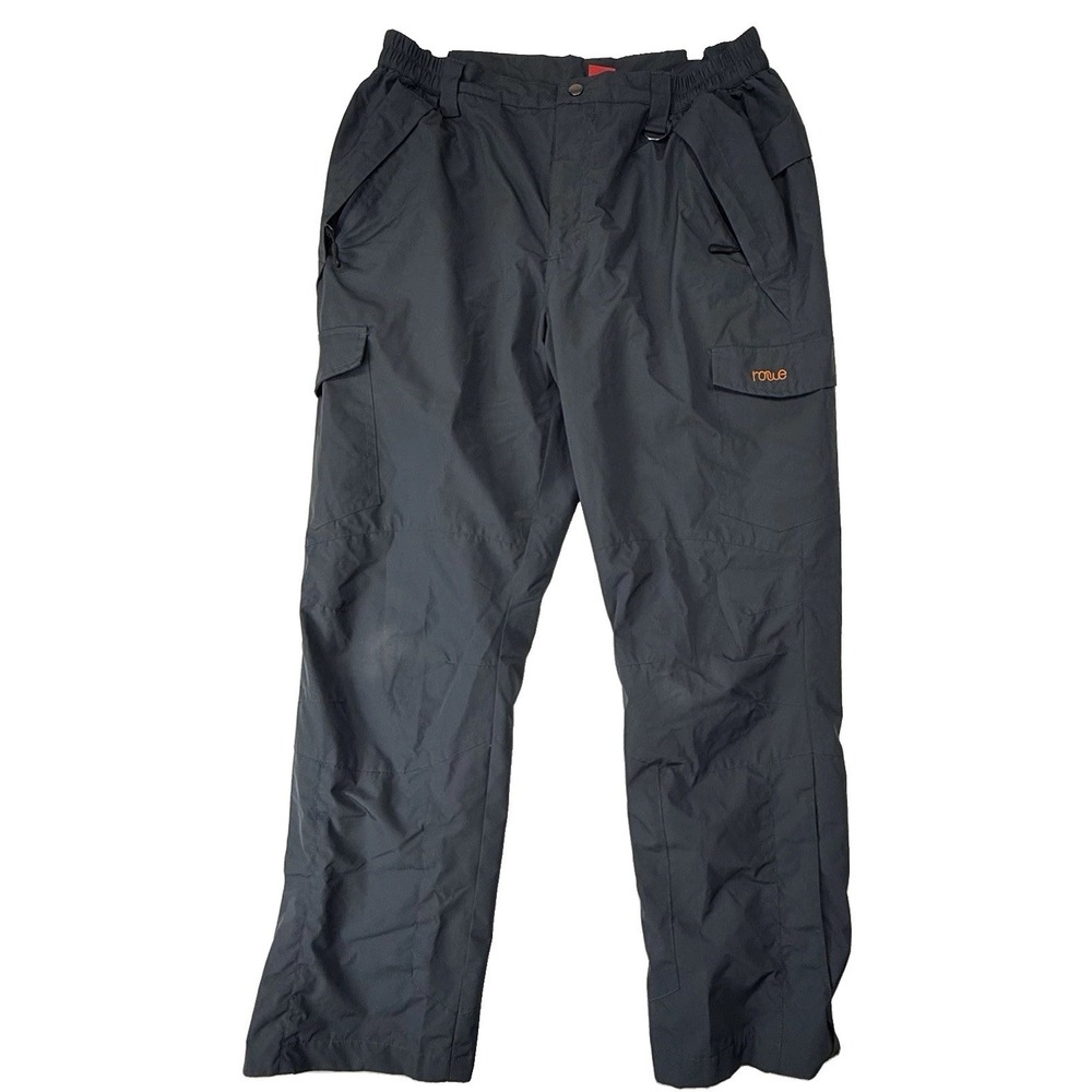 NONWE Hiking Camping Pants 36x30 Warm Fleece Gray Mens Pants Polyester